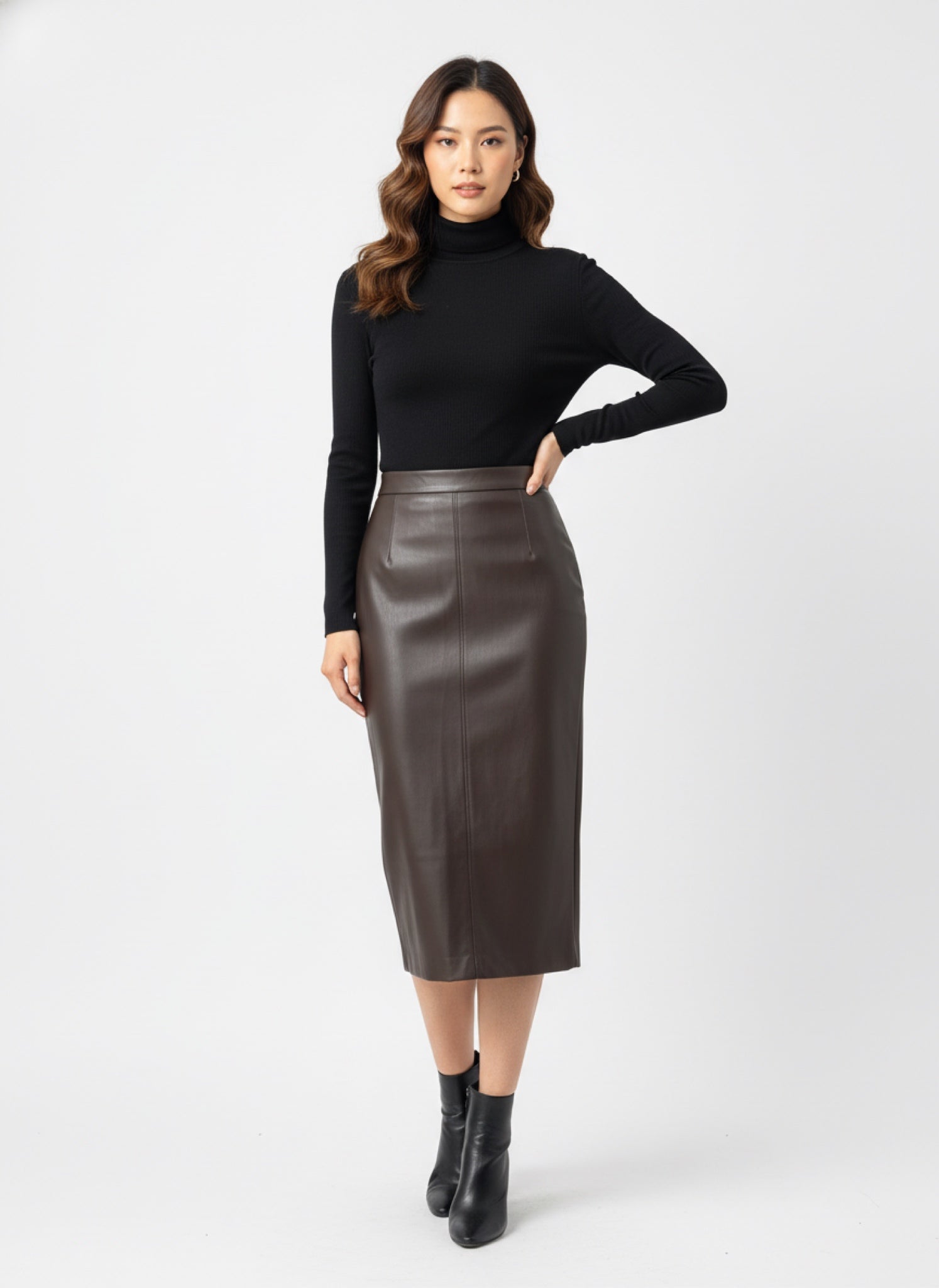 Sheike Pencil Skirt Brown Size 10
