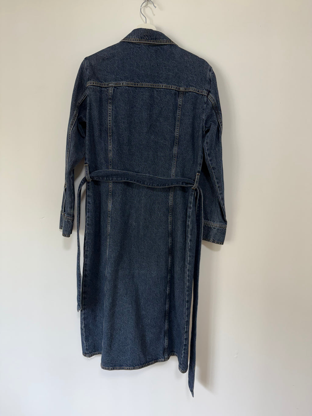 Zara Belted Denim Dress Size L