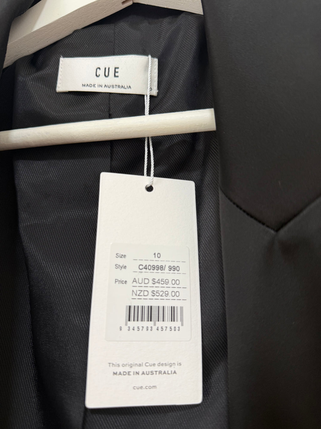 Cue Stretch Satin Balzer Size 10