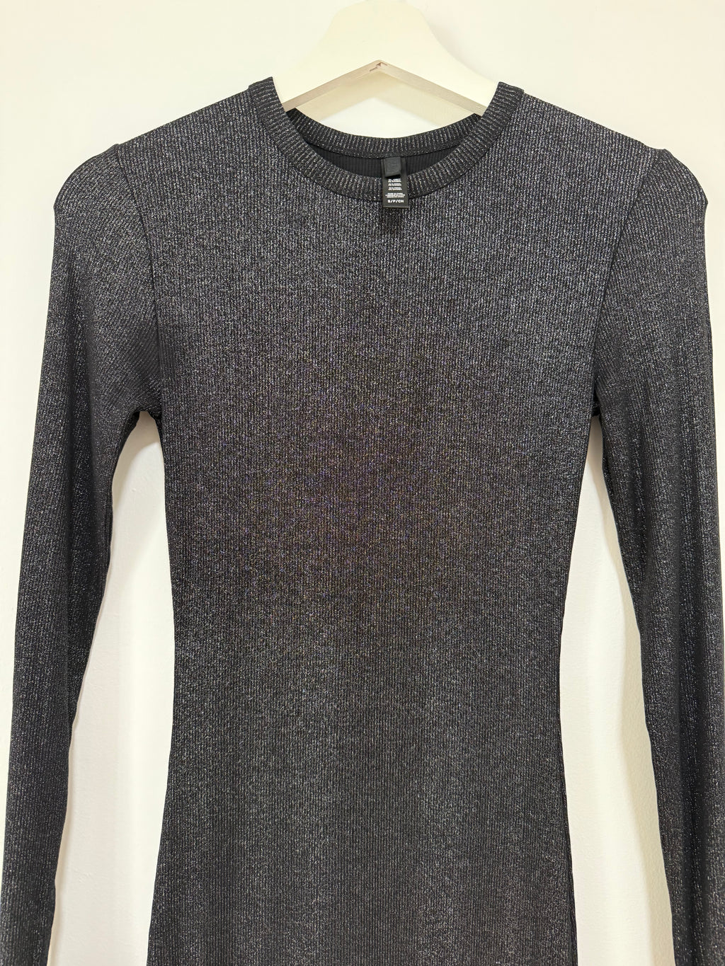 SKIMS Soft Lounge Long Sleeve Dress Onyx Size S