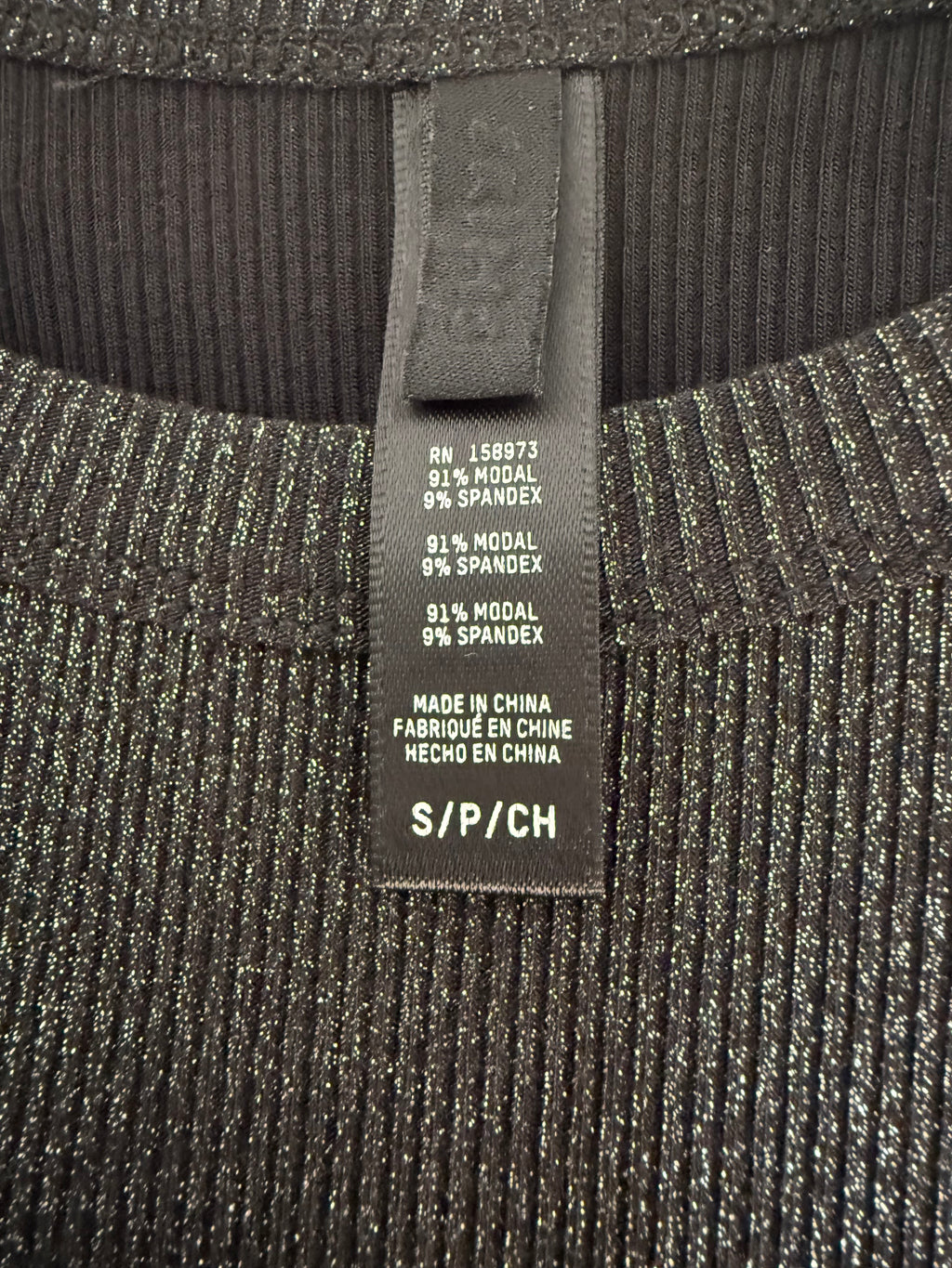 SKIMS Soft Lounge Long Sleeve Dress Onyx Size S