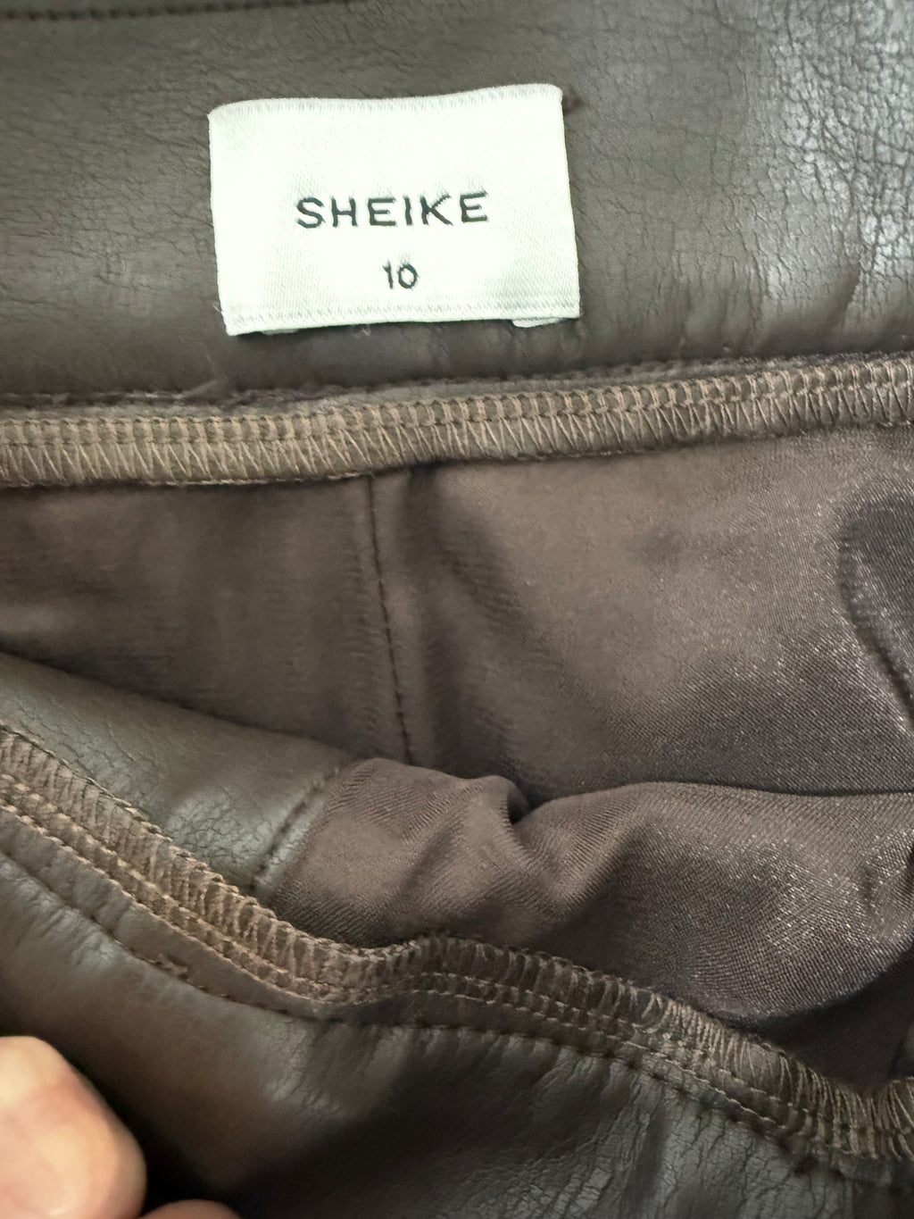 Sheike Pencil Skirt Brown Size 10