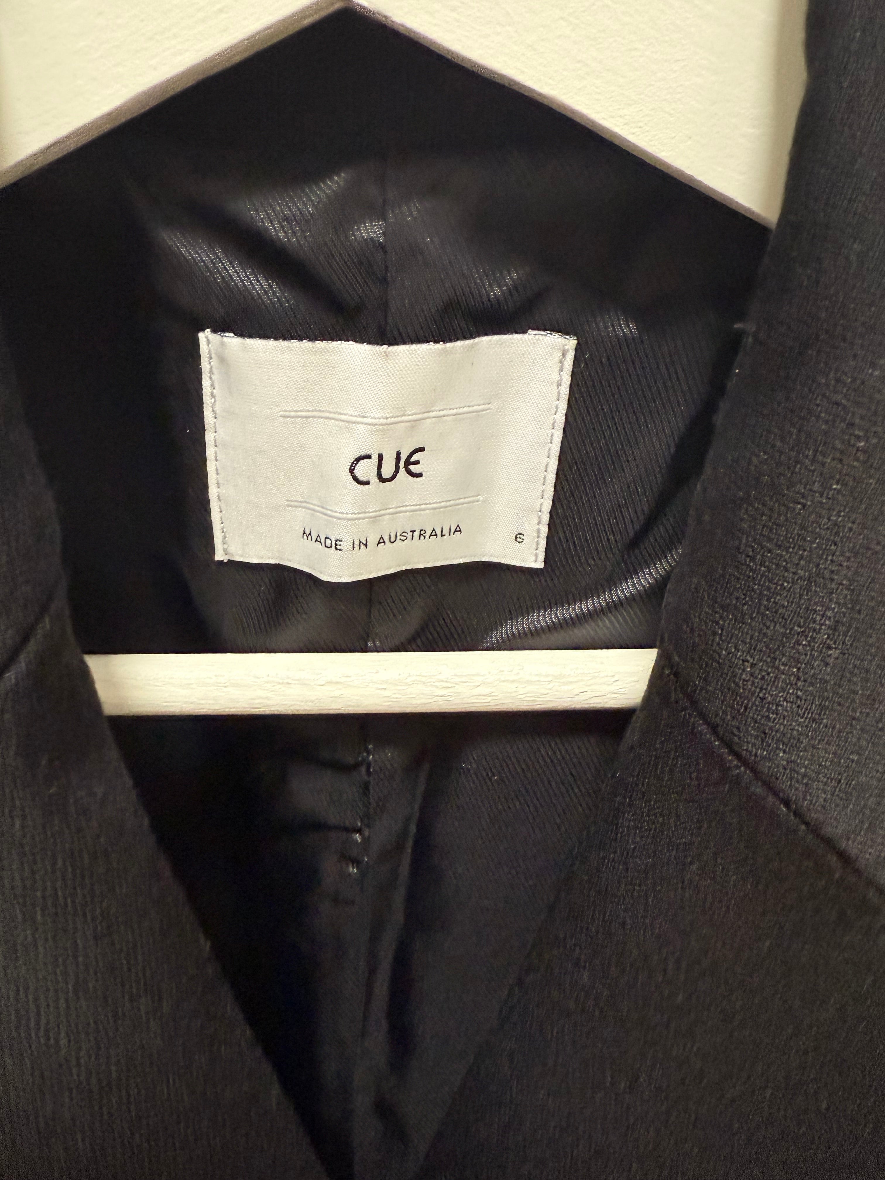 Cue Black Blazer Size 6