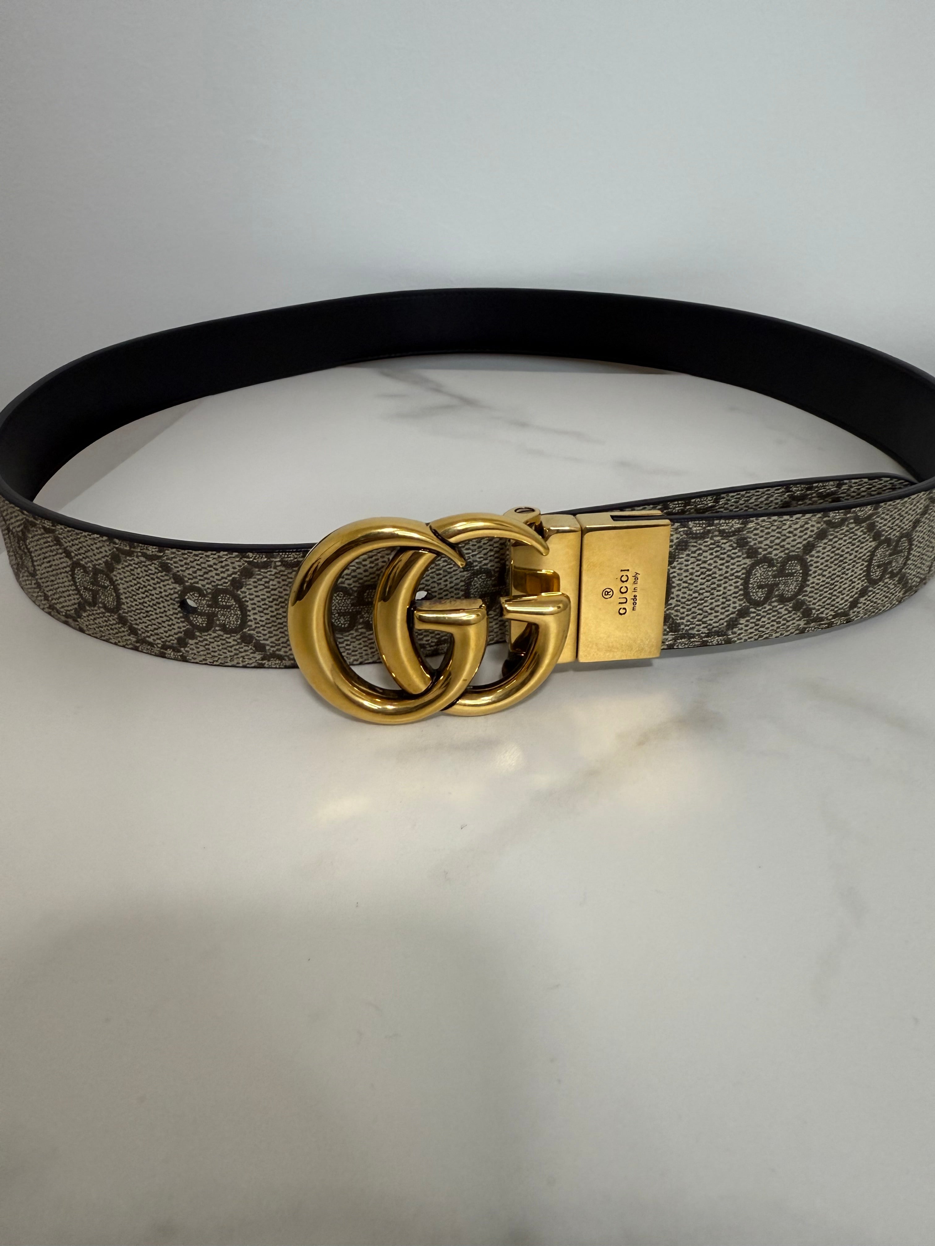GG Marmont Reversible Belt Size 85cm