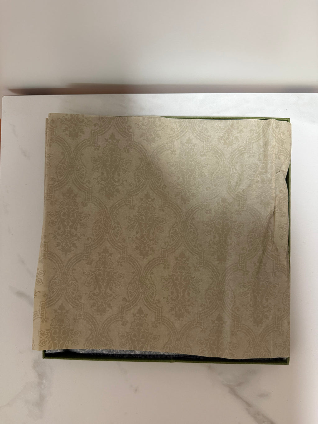 Guccii GG Jacquard Pattern Knitted Scarf Variation Grey