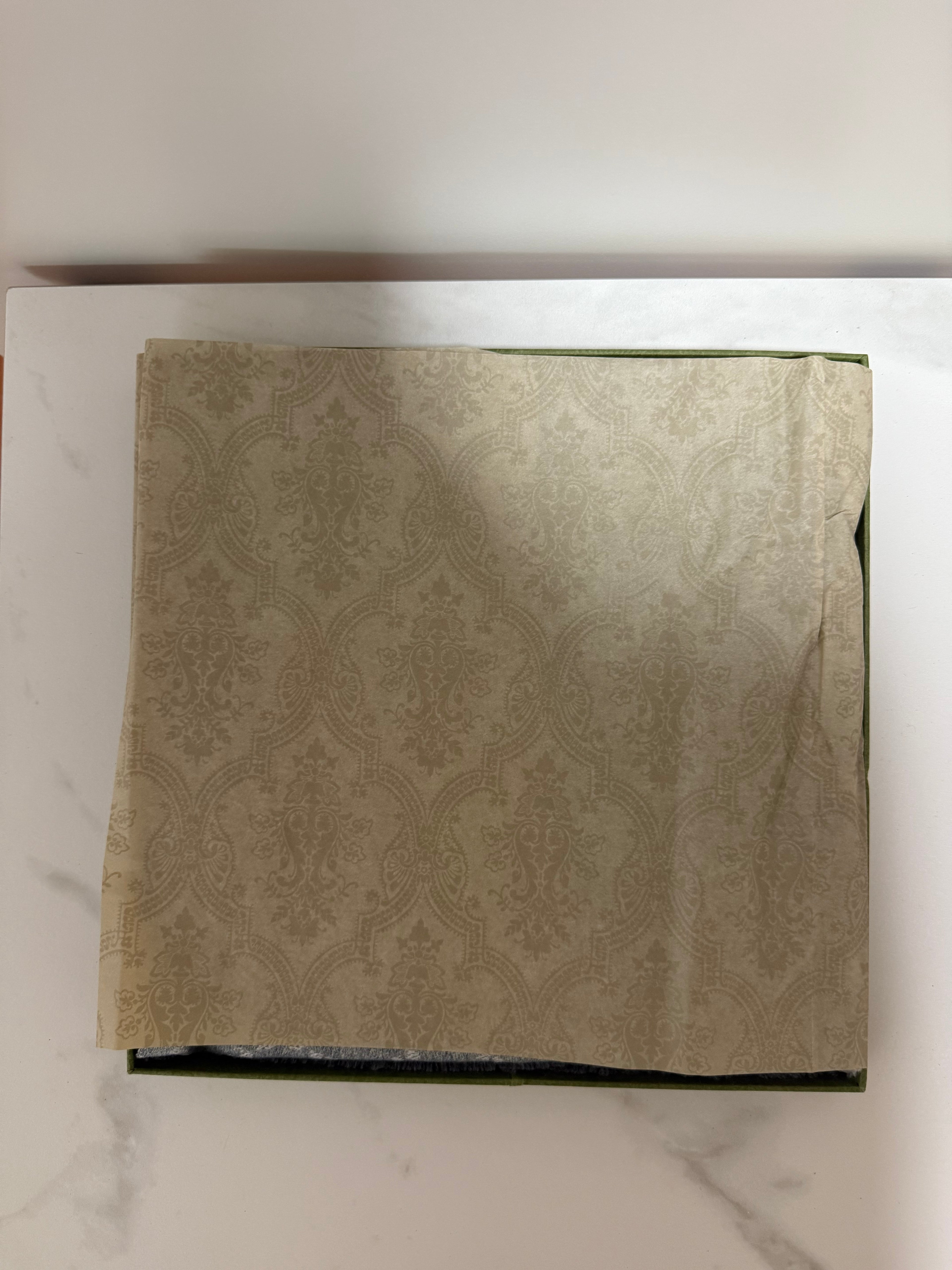 Guccii GG Jacquard Pattern Knitted Scarf Variation Grey