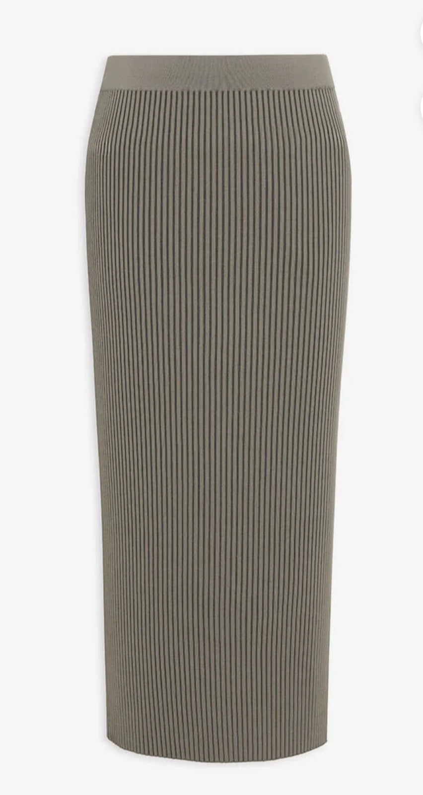 ANINE BING Mid Length Pencil Skirt Olive Colourway Size XS