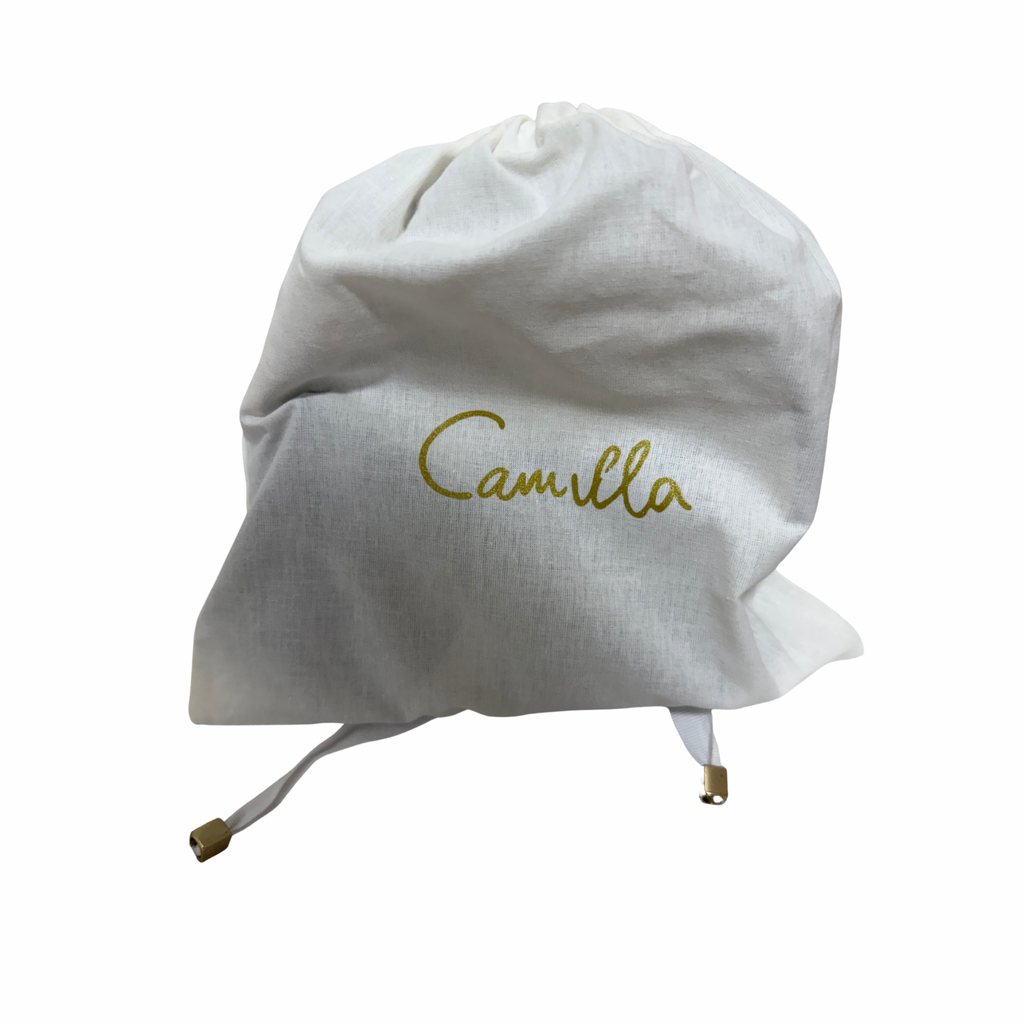 CAMILLA Reversible Buckle Belt White & Black Size S