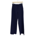 CUE Double Weave Flat Front Pant in Blue Size 8