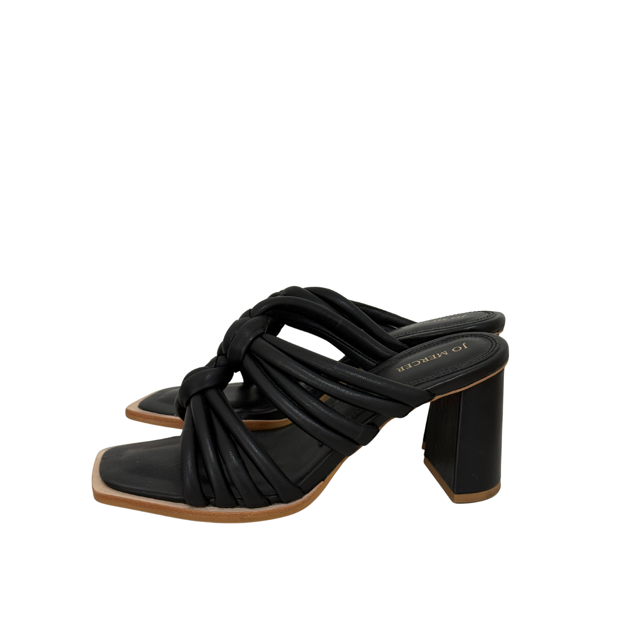 Jo Mercer Cadena Black Leather Shoes Size 39