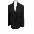 H&M Linen Blend Blazer Black Size EUR XS