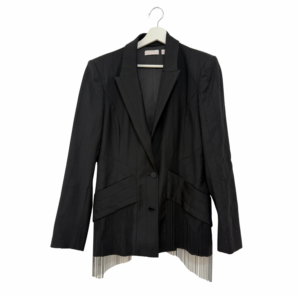 SASS & BIDE Past Dreams Blazer Black Size 14