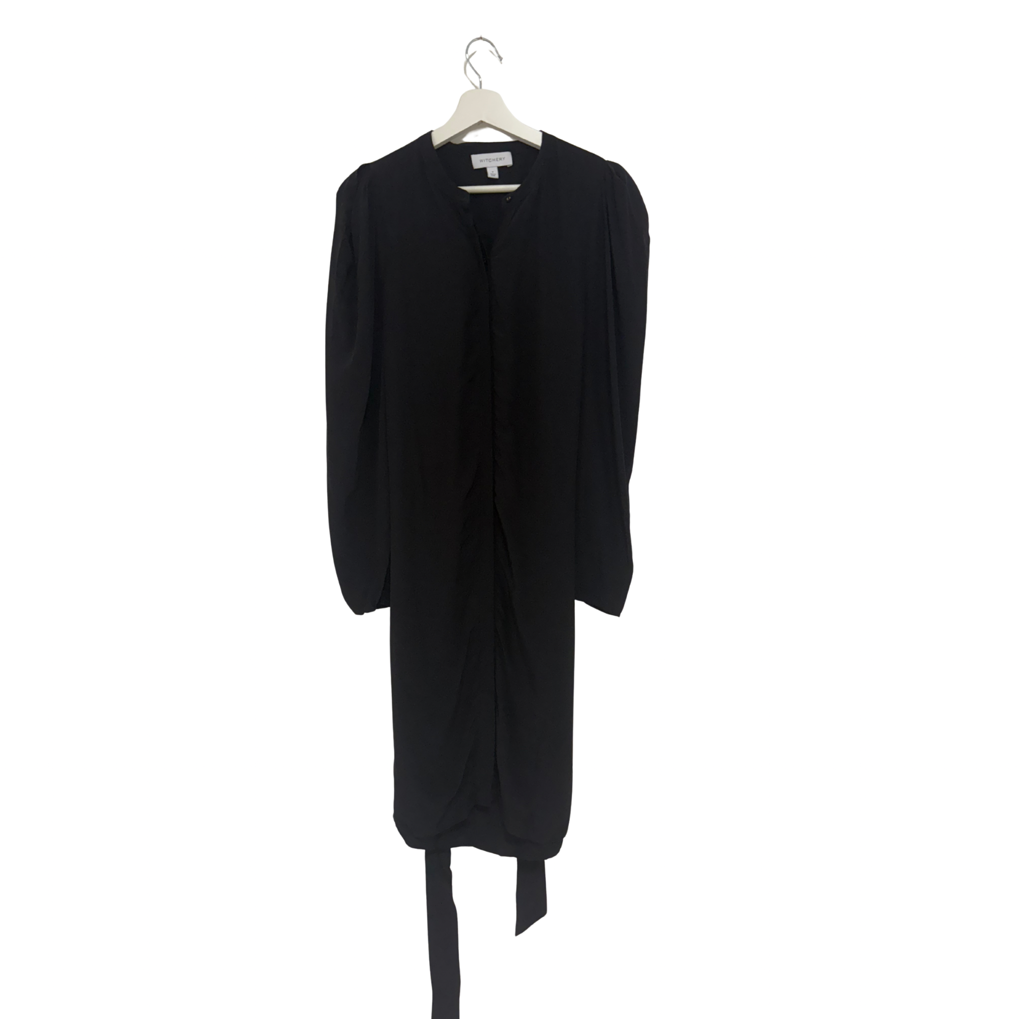 WITCHERY Shirt Dress Above Knee length Black Size 8