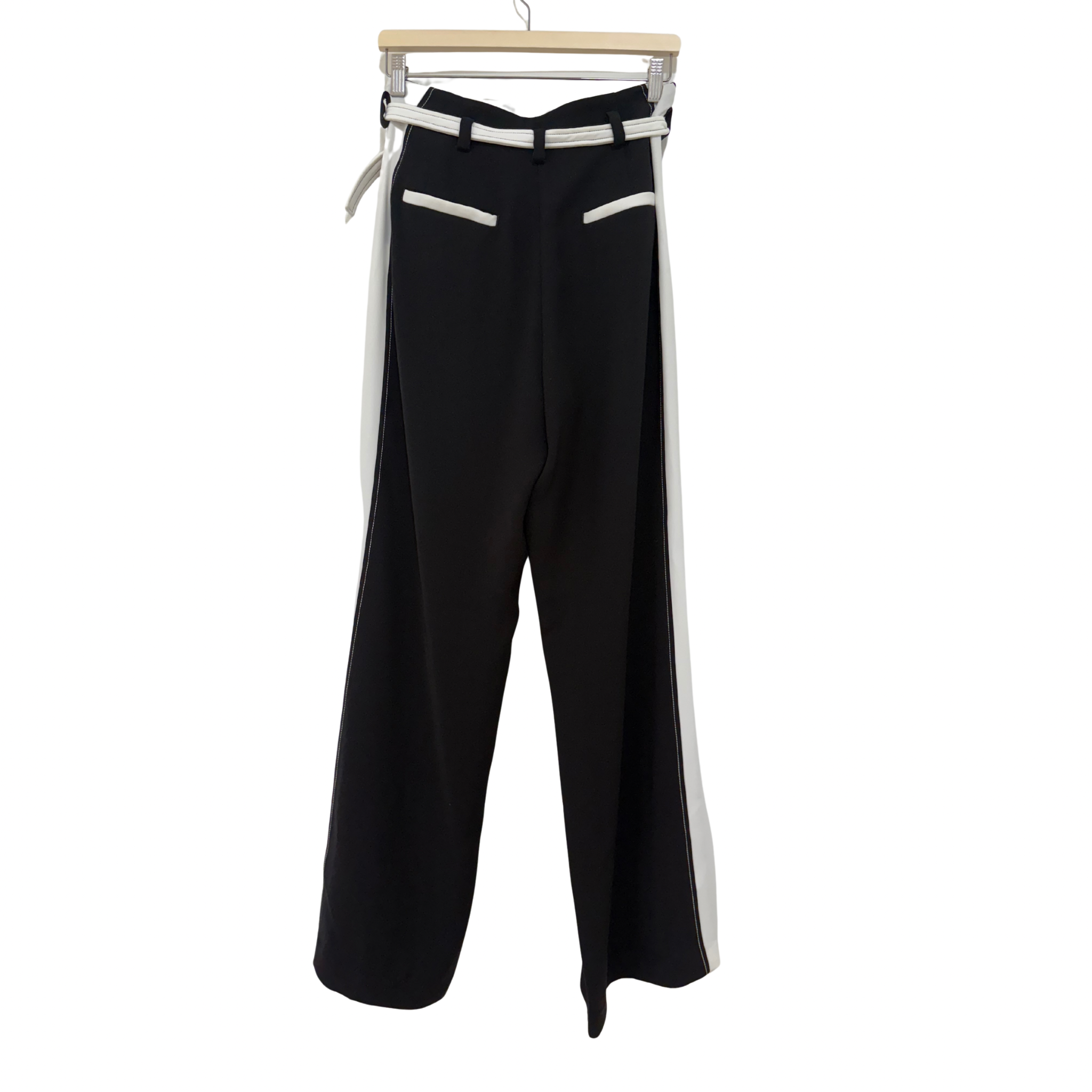 CUE Contrast Wide Leg Pant Black Size 10