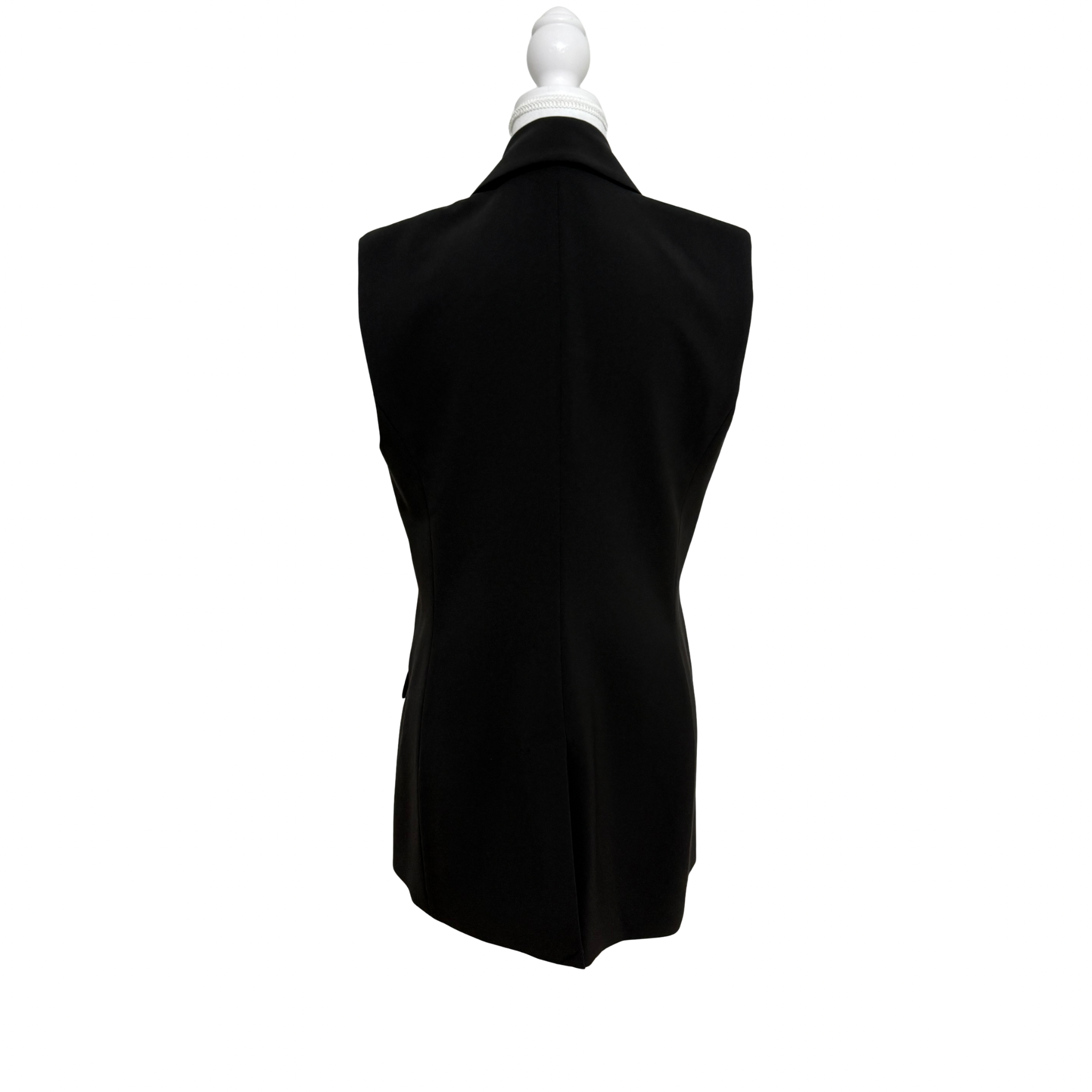PORTMANS Longline Sleeveless Blazer Vest Black Size 12