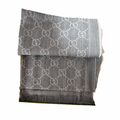 Guccii GG Jacquard Pattern Knitted Scarf Variation Grey