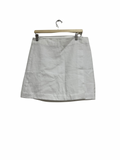 COUNTRY ROAD Linen Wrap Mini Skirt White Size 10