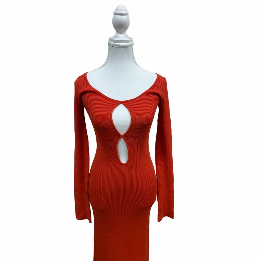 SIR THE LABEL Petite Palace Midi Dress Cherrybomb Size 1