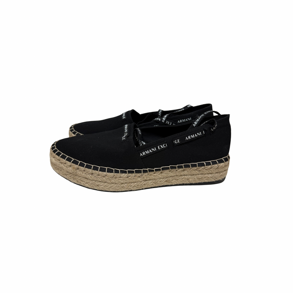 Armani Exchange Espadrilles Canvas Black Size Eu 41