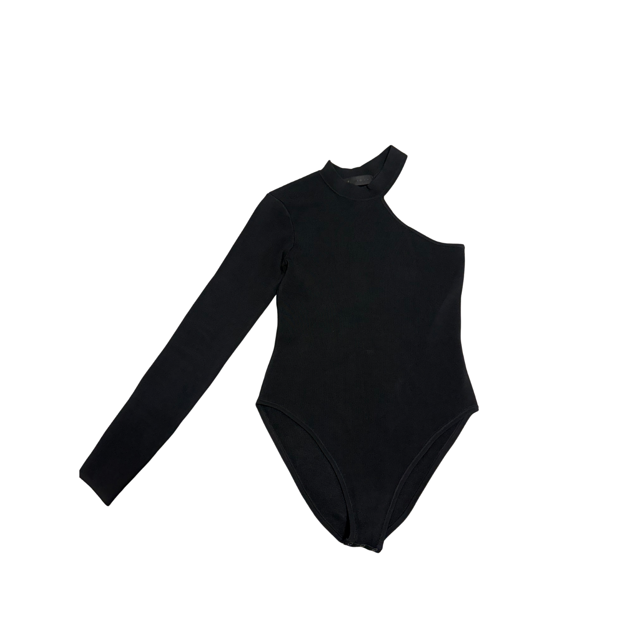 SIR THE LABEL  Romi One-Shoulder Bodysuit Black Size 1 / Size 8
