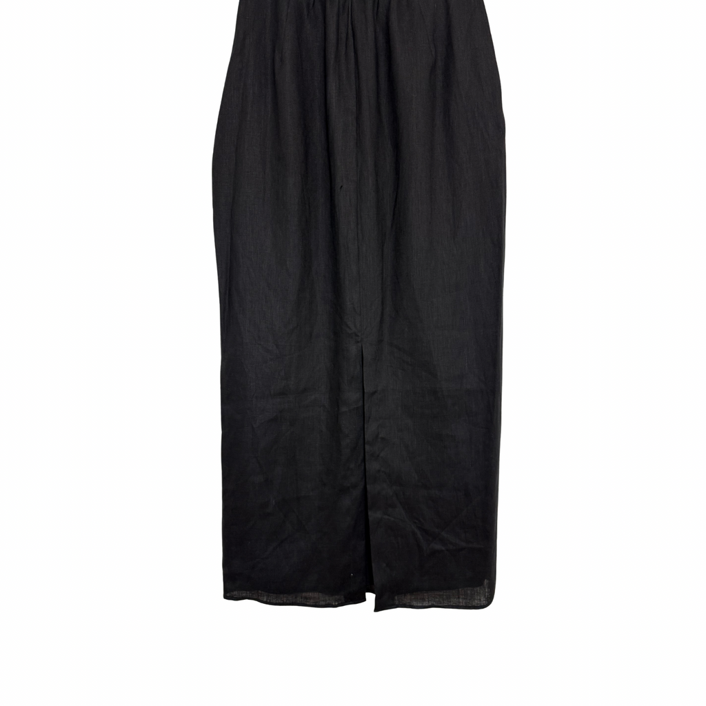 DISSH Roberts Linen Midi Skirt Black Size 10