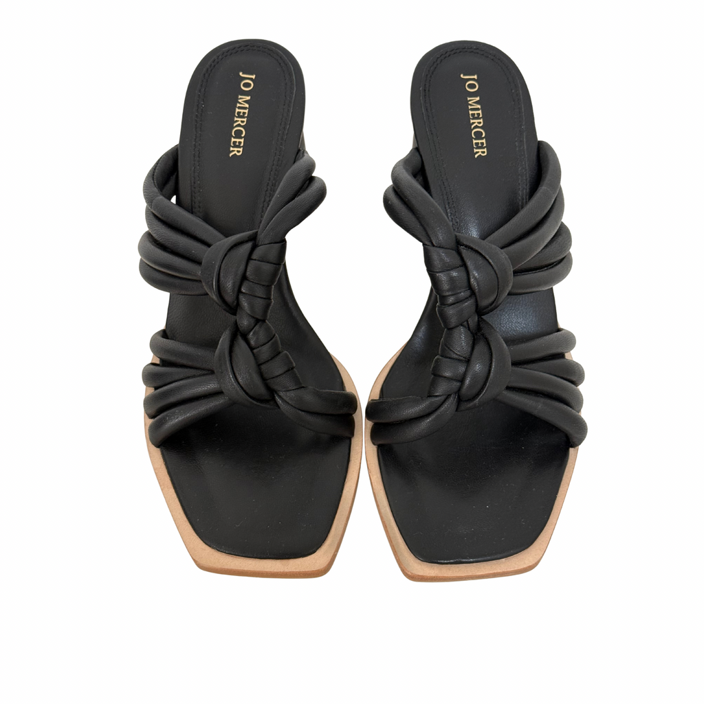 Jo Mercer Cadena Black Leather Shoes Size 39