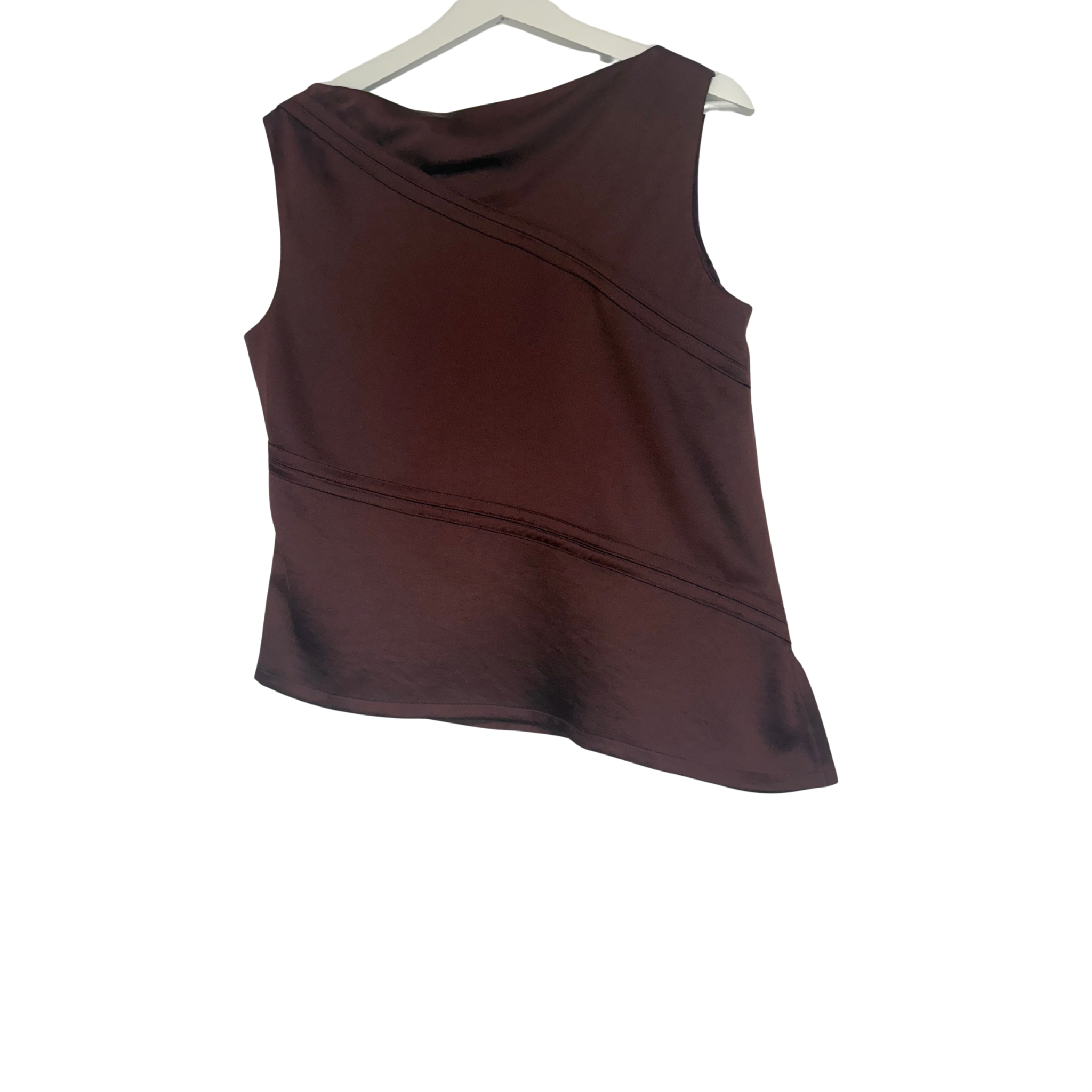 CUE Satin Bind Detail Top Size 10