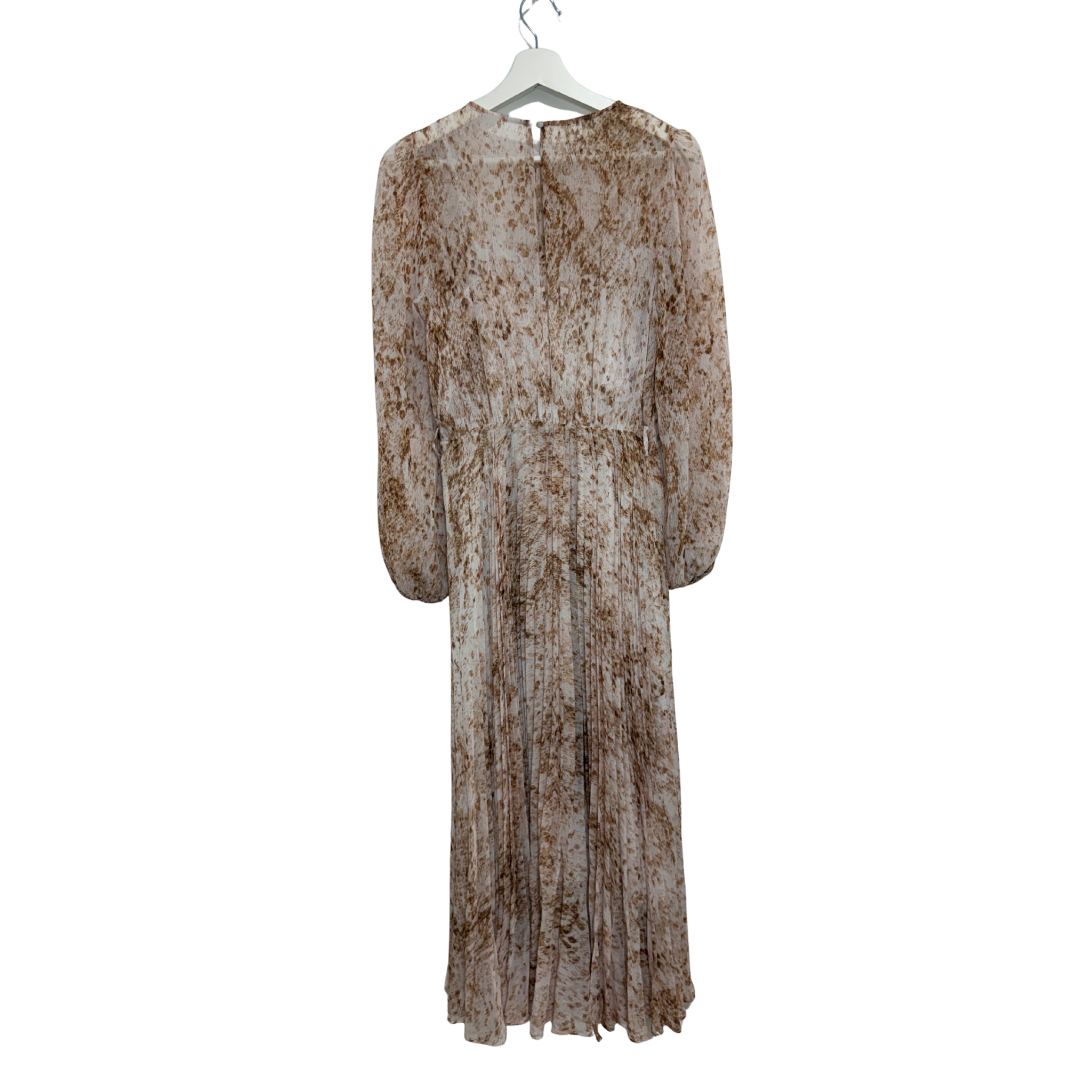 FOREVER NEW Fiona Pleat Belted Midi Dress Size 8