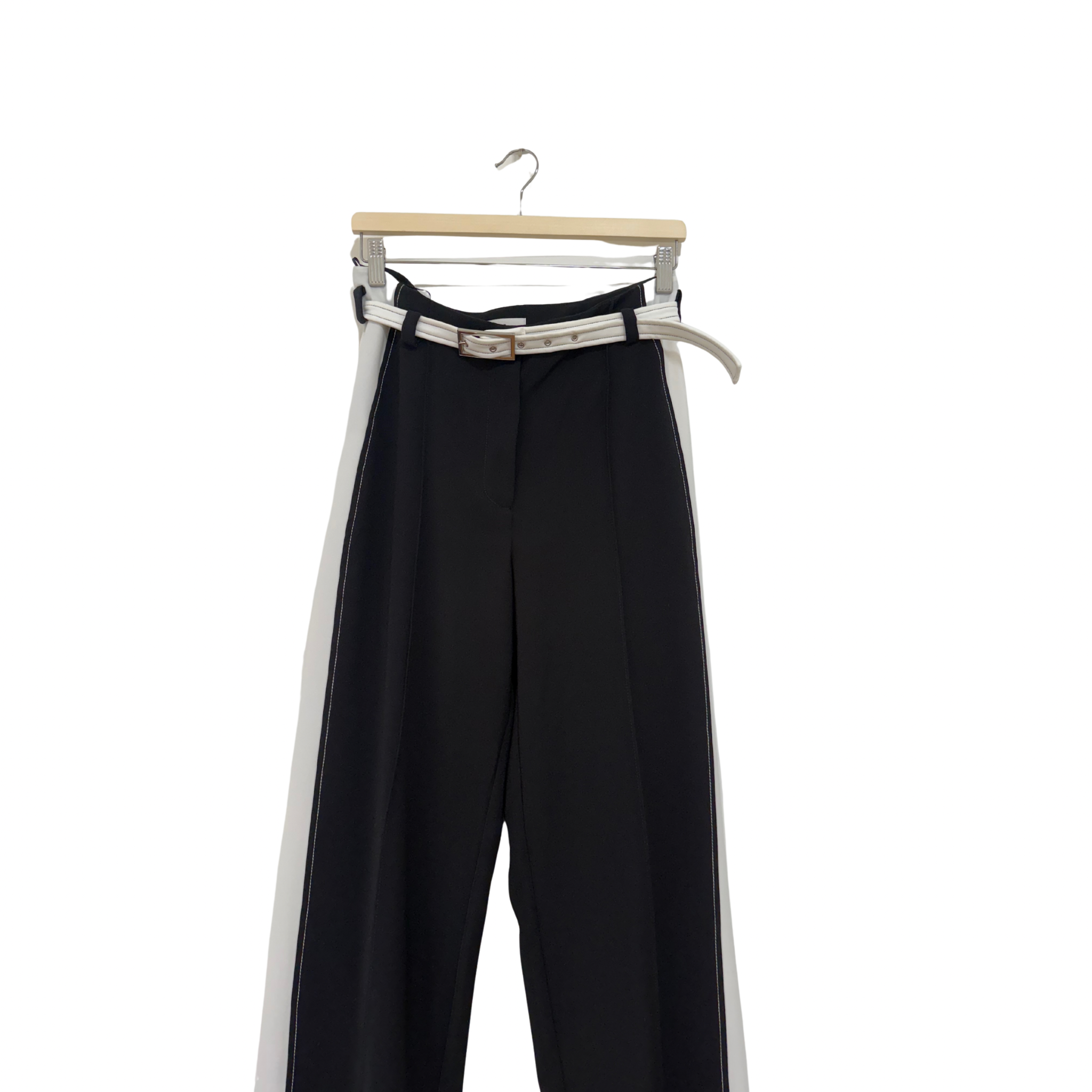 CUE Contrast Wide Leg Pant Black Size 10