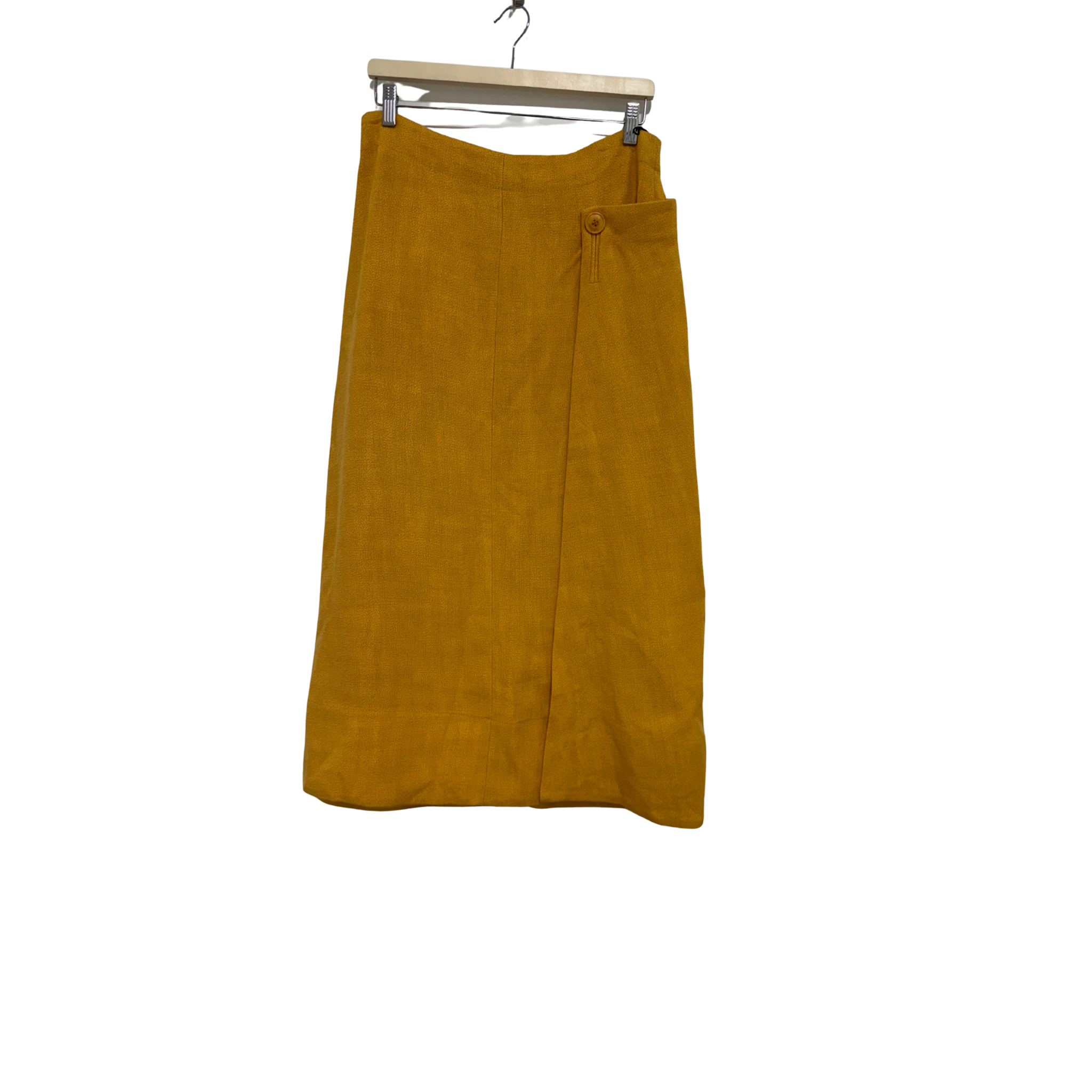 JACQUEMUS La Collectionneuse Maxi Skirt Mustard Yellow Size 40