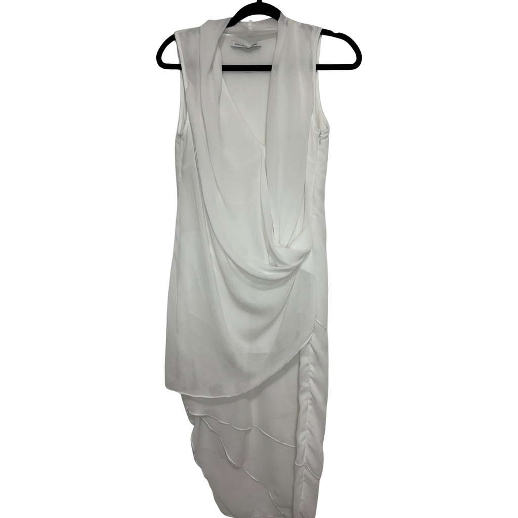 Camilla and Marc Drape Dress White Size 8-10