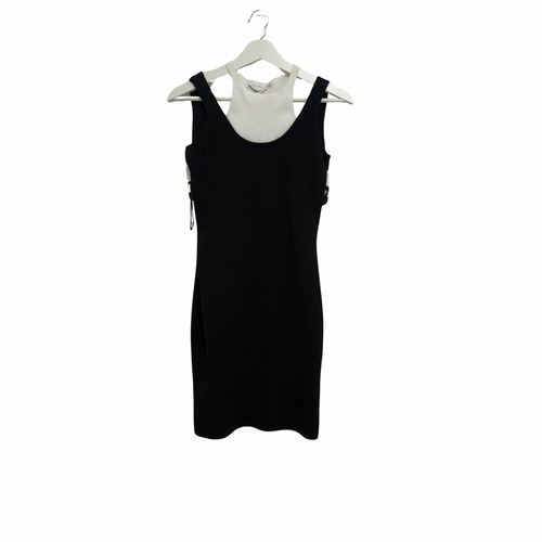ALEXANDER WANG Bodycon Bi-layer Tank Dress Black Size M