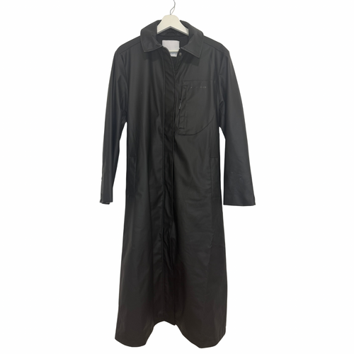 AJE ATHLETICA Faux Leather Trench Coat Size XXS/XS