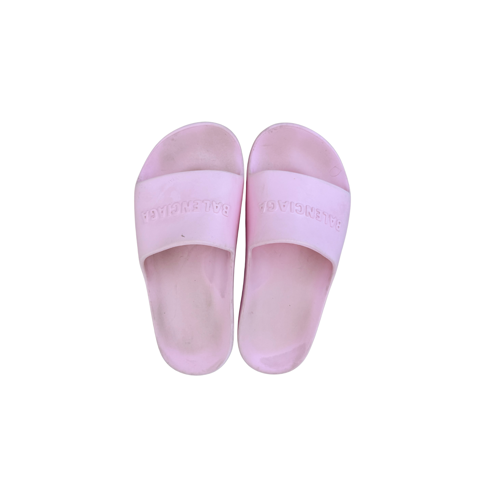 Balenciaga Logo Chunky Pool Side Sandal in Pink Size Eur 37