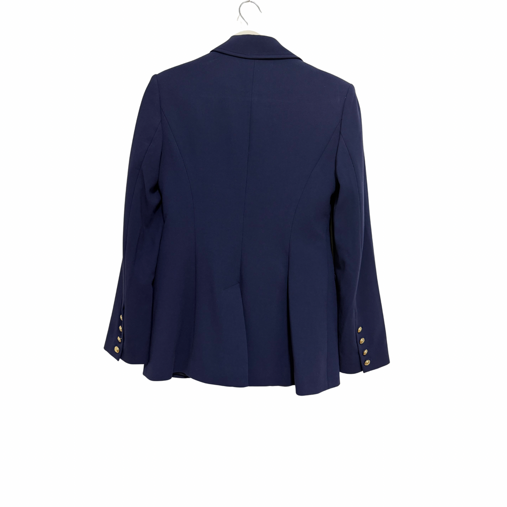 CUE Double Weave Gold Button Blazer Size 8