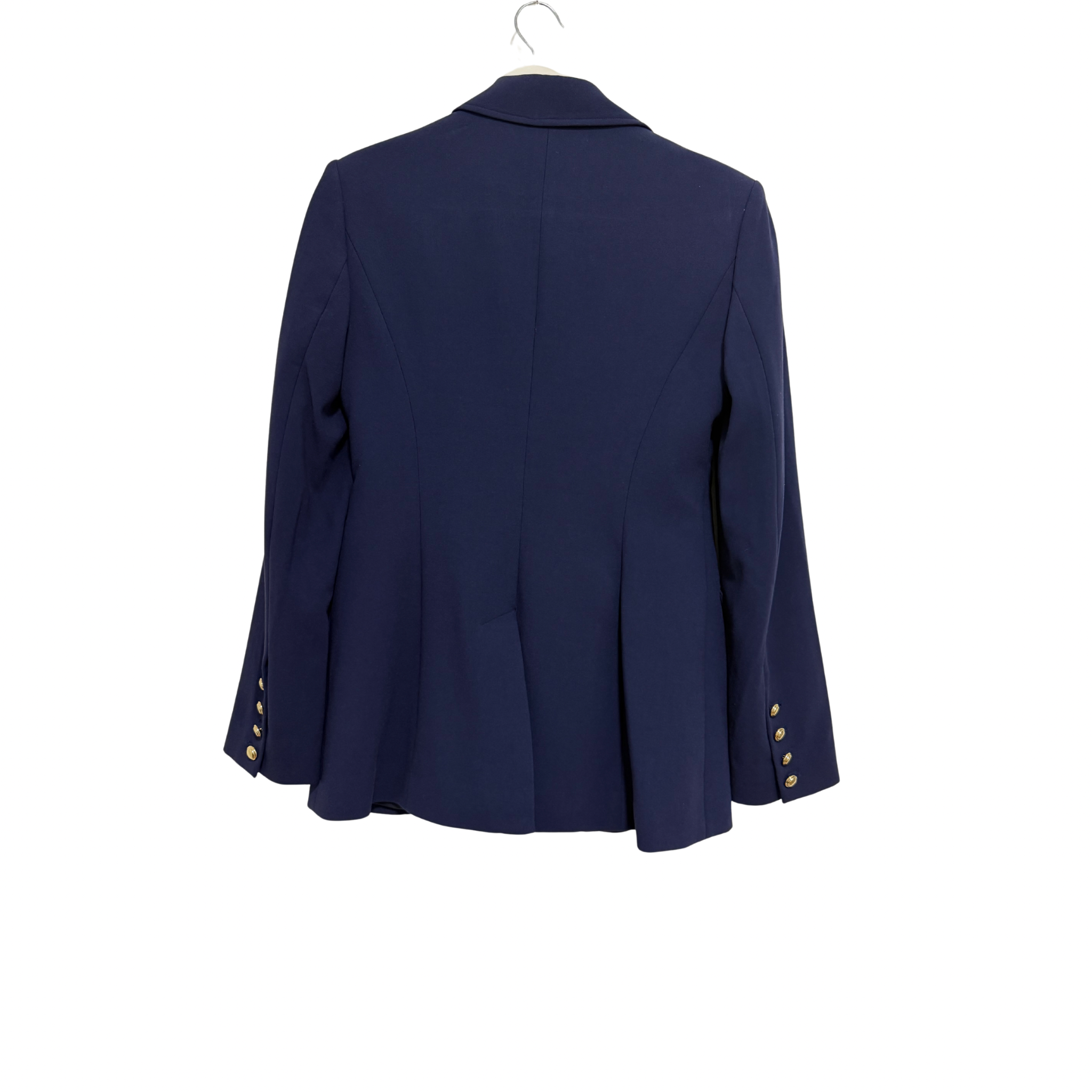 CUE Double Weave Gold Button Blazer Size 8