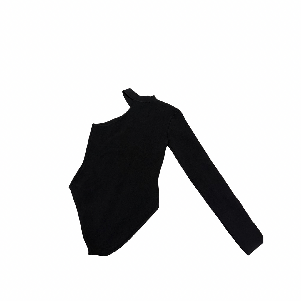 SIR THE LABEL  Romi One-Shoulder Bodysuit Black Size 1 / Size 8