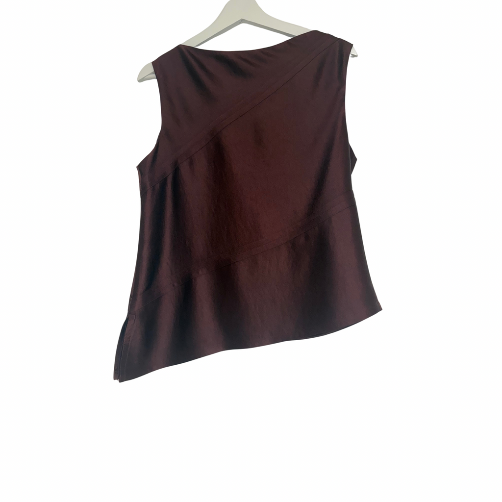 CUE Satin Bind Detail Top Size 10