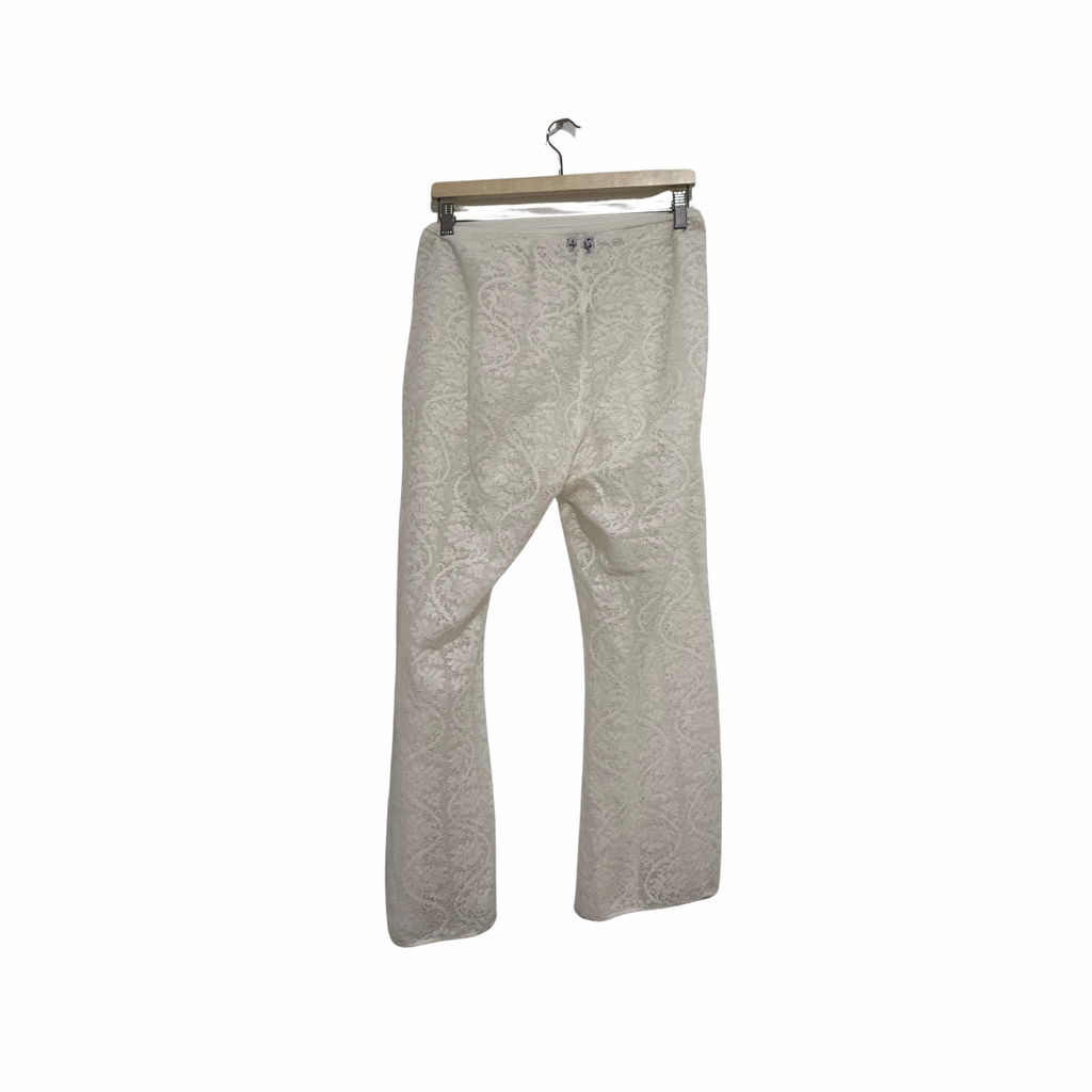 SNDYS  White Lace Pants Island Size L
