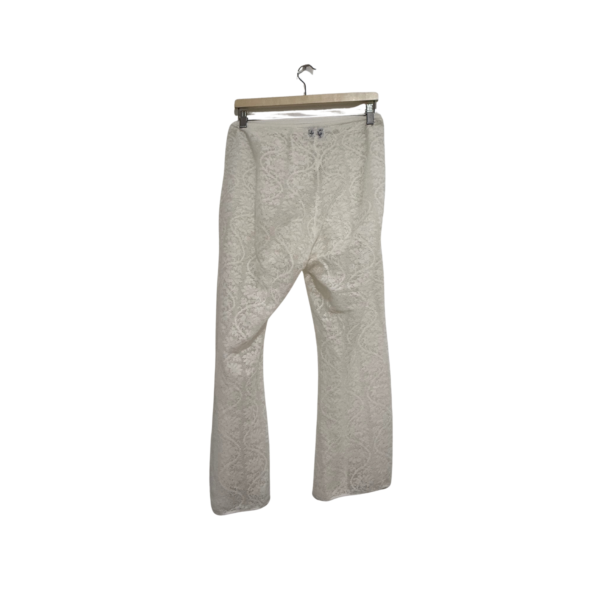 SNDYS  White Lace Pants Island Size L