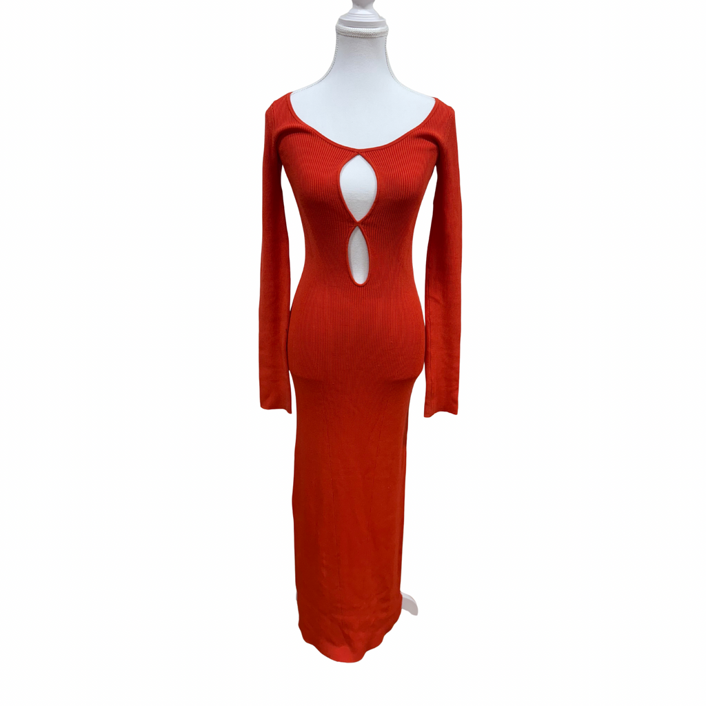 SIR THE LABEL Petite Palace Midi Dress Cherrybomb Size 1