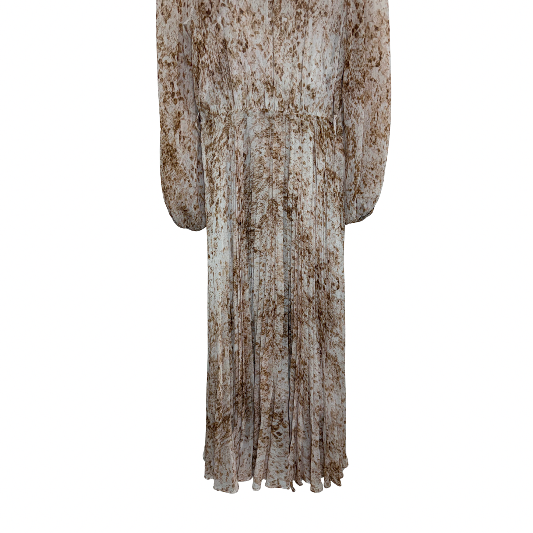 FOREVER NEW Fiona Pleat Belted Midi Dress Size 8